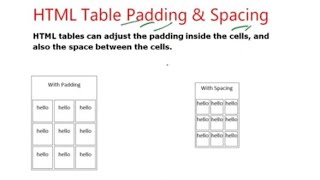 HTML LECTURE  20 TABLE CELLPADDING IN WEBPAGEECL365CLASSES [upl. by Grove]