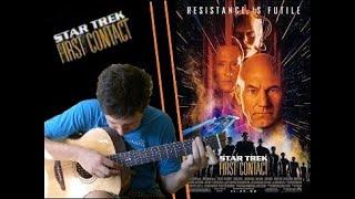 Star Trek  First Contact theme solo guitar [upl. by Oigaib]