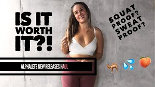 ALPHALETE NEW RELEASES  LEGGINGS HAUL  IS IT WORTH THE £ [upl. by Imoyik]