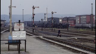 Saalfeld am 1491979 3BahnsteigAtmosphäre mit Bilder und AlltagsGeräuschen in mono [upl. by Nahtanhoj751]