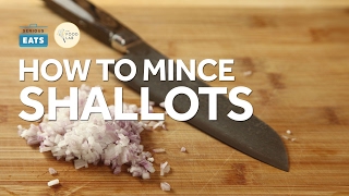 Knife Skills How to Mince Shallots [upl. by Illek]