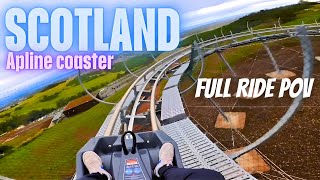 First Look At Scotland NEW Alpine Coaster  Full Ride POV [upl. by Clymer]