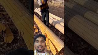 Lakadi faadne ka process wood oxtools woodworking toolsmachine work shorts funny trending [upl. by Rutherfurd]