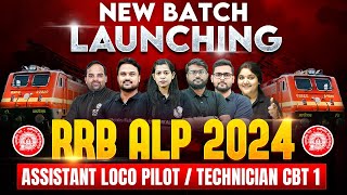 RRB ALP 2024  New Batch Launch For Railway Aspirants 🎁 RRB Technician 2024  Railway ALP 2024 [upl. by Ayrb]