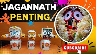 Lord Jagannath Colouring  How to Paint Jagannath Deities [upl. by Alvy285]