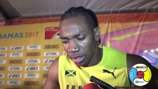 Jamaica male 4x200m team wanted more WorldRelays2017 [upl. by Lai]