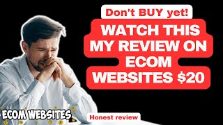 Ecom websites 20 review  Can you really get a well developed Ecommerce site for just twenty bucks [upl. by Enaamuj]