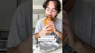 Every vegan chipotle ingredient 🌯 cheesecrust plantbased chipotle hack burrito [upl. by Edee]