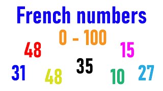 French numbers 0100 learnenglish englishlessons [upl. by Hallsy]