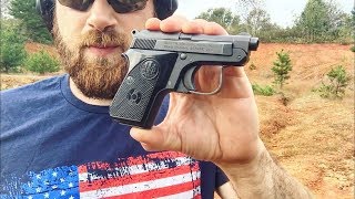 Beretta 950bs Range Trip 25 Auto [upl. by Rowan59]