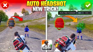 New Secret AUTO HEADSHOT Trick 2024🔥 Enable This Settings For More Headshot In BGMI Headshot Tricks [upl. by Ssilb]