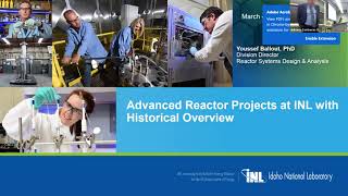 Advanced Reactors Overview at the Idaho National Laboratory Youssef A Ballout [upl. by Lewie561]