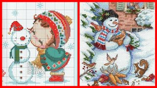 Top 10 Beautiful Christmas Cross stitch Patterns [upl. by Skvorak]