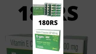 Vitamin E tablets Genone EGen 400 Vitamin E Capsule for Glowing Face Skin and Hair Nutrition [upl. by Ennoved910]