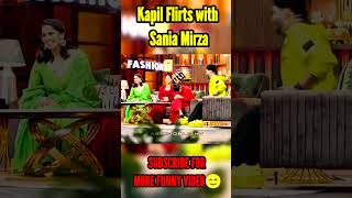 Flirting God The Kapil Sharma  Sania mirza Blushing netflixkapilshow viralshots shortsfeed [upl. by Neelya583]