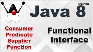 Functional Interfaces of Java 8  Consumer  Supplier  Predicate  Function [upl. by Ahsitauq]