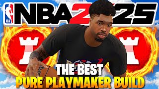 THE BEST 6’6 PURE PLAYMAKER BUILD ON NBA 2K25 [upl. by Kris877]