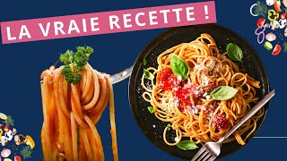 Recette de la véritable sauce bolognaise italienne 👩‍🍳faite maison 👨‍🍳 niveau facile pour débutants [upl. by Stichter532]