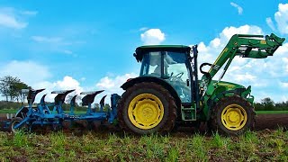 Pflügen  John Deere 5100M mit Frost Mosel 120 [upl. by Dhumma]