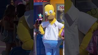 Homer Simpson homersimpson thesimpsons homer disney disneyplus universalstudiohollywood [upl. by Alliscirp]