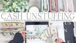 Weekly Cash Unstuffing amp Cash Condensing  Taking 103 Back to the Bank  Cash Envelope System [upl. by Nolat]