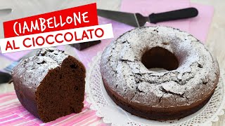 Ciambellone al cioccolato soffice compatto e umido Ricetta facile [upl. by Atiuqaj]