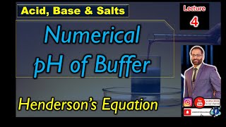 Buffer Numerical calculate pH of Buffer [upl. by Suivatram]