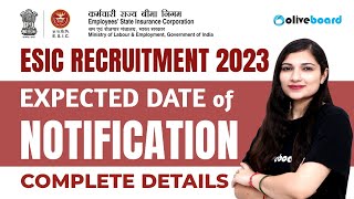 ESIC Recruitment Expected Date 2023  ESIC MTS Clerk LDC UDC SSO  Posts Syllabus Salary Age [upl. by Dnomsed]