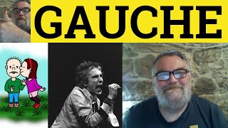 🔵 Gauche Meaning  Gauche Examples  Gauche Definition  Posh Vocabulary  Posh English [upl. by Northington]