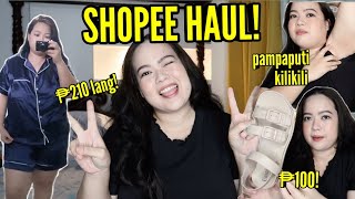 SHOPEE HAUL Plus Size Sleepwear Underarm Whitening Rampa Outfits  Philline Ina [upl. by Ratib]