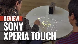 Sony Xperia Touch review The projector with a touch of Android [upl. by Leksehc]