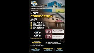 CONVOCATION 2024 Tuesday Night July 9 2024 quotTHE CHURCH GODS KINGDOM REPRESENTATIVE HERE AND NOWquot [upl. by Rattan368]