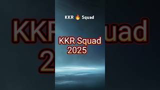 KKR team player list 2025  KKR me kon kon player hai  IPL auction 2025 Live  kkrteam kkr ipl [upl. by Agem]