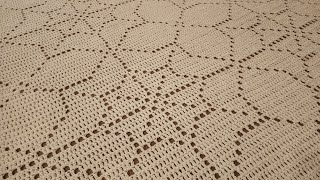 Part 1  Spiderweb Filet Blanket  Crochet Tutorial [upl. by Eirret]