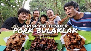 OUTDOOR COOKING  TWO WAYS CRISPY CHICHARON BULAKLAK amp TENDER GRILLED BULAKLAK  MUKBANG W LAFAM [upl. by Stiegler]