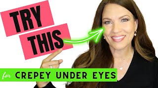 FIX CREPEY DRY WRINKLY UNDER EYES HOW I PREP MY UNDER EYE SKIN for SMOOTH FLAWLESS CONCEALER [upl. by Enohpets]