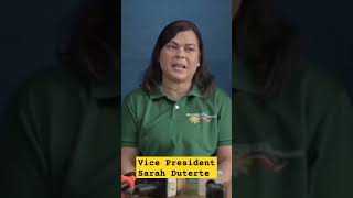 VICE PRESIDENT SARAH DUTERTE ONCE SAID shorts [upl. by Dean]