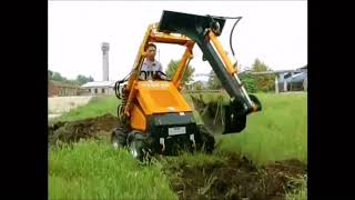 HY380 mini skid steer loader with attachments [upl. by Tandie]