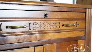 Sprucing Up A Victorian Eastlake Washstand [upl. by Yekram]