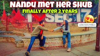 Nandu Met Shub❤️🧿  Finally We Met After 2 Years 😍  LDR Goals ❤️💪🏻  Shubnandu Forever  Part 1 [upl. by Anett748]