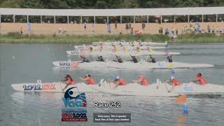 IVF VAA World Sprint Championships UK 2022 Day 5 Race 252 V6 Womens 40 1000M [upl. by Ecirtap]