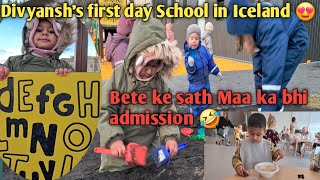 Divyanshs first day School vlog II Kids First day School vlog kidsvlogging kidsschool [upl. by Micro]