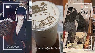 Lezhin Book Fair 📚 new KILEDEL Lezhin cafe ☕ Korean BL Webtoons VLOG [upl. by Yarehs]