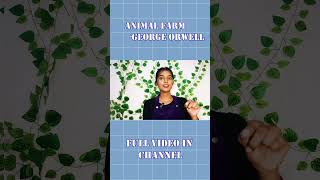 Best political novelAnimal farm by George orwell review in tamilanimalfarmgeorgeorwellnovel [upl. by Inaffit]