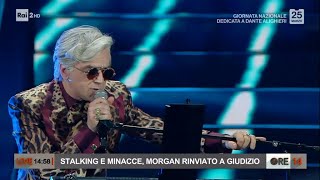 Stalking e minacce Morgan rinviato a giudizio  Ore 14 del 25032021 [upl. by Nnylaj]