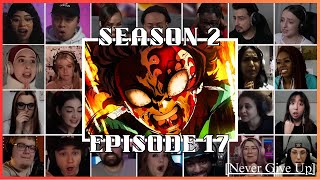 Demon Slayer Season 2 Episode 17 Reaction Mashup 🗡️  鬼滅の刃 [upl. by Studnia276]