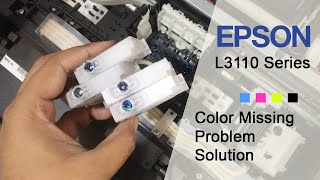 Epson L3110 Series Printer  Color Missing Problem Solution [upl. by Anelak897]