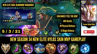 HYLOS NERF I CANT FEEL IT THOUGH NEW HYLOS ELITE SKIN BLOODHOOF MARAUDER MVP GAMEPLAY [upl. by Jew496]