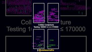 Collatz conjecture test 160001170000 [upl. by Eitsym]