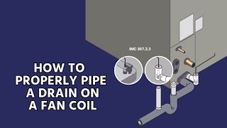 How to Properly Pipe a Drain on a Fan Coil [upl. by Ativahs]